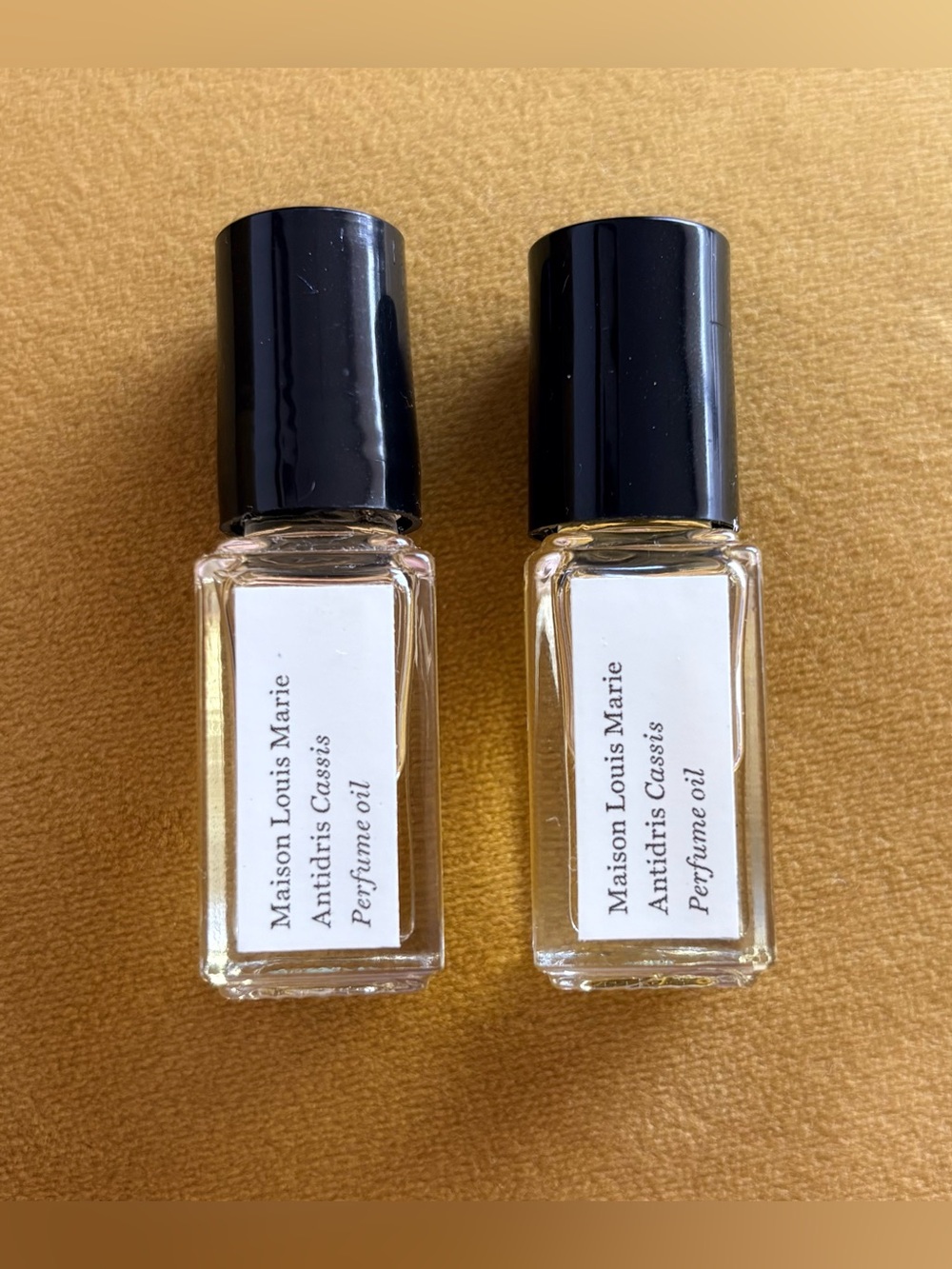 Maison Louis Marie Antidris Cassis Perfume Oil Set of 2 Roll-On Clean Fragrance